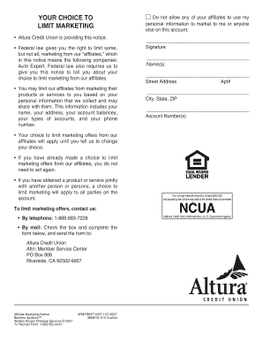 Affiliate Marketing Opt-Out Notice