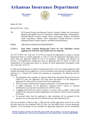 Arkansas State Police Criminal Background Check Form
