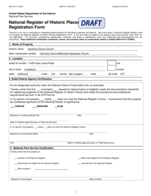 National Register of Historic Places Registration Form