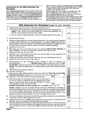 Form 1040-ES Estimated Tax for Individuals