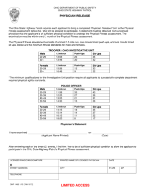 Ohio Physician Release Form
