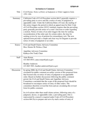 California Notice of Entry of Judgment or Order