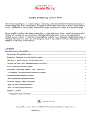 Emergency Contact Form