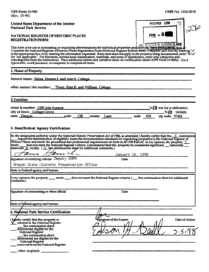 National Register of Historic Places Registration Form