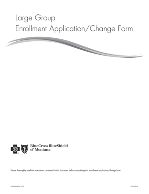 Large Group Enrollment Application/Change Form
