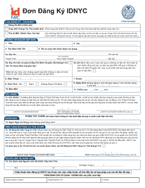 IDNYC Application Form