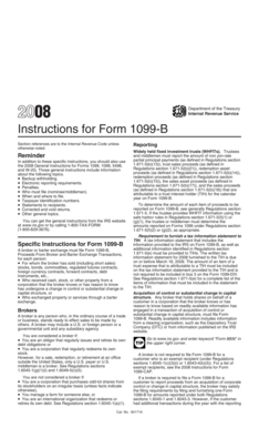 Instructions for Form 1099-B