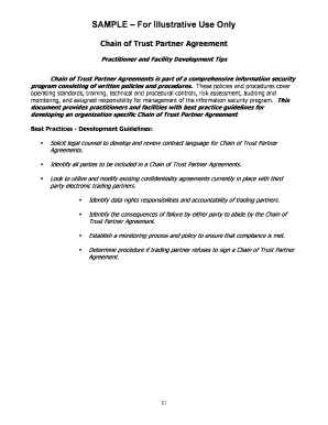 Chain of Trust Partner Agreement