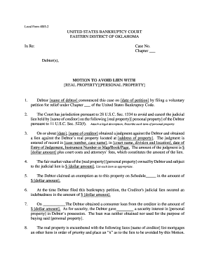 Motion to Avoid Lien