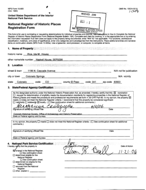 National Register of Historic Places Registration Form