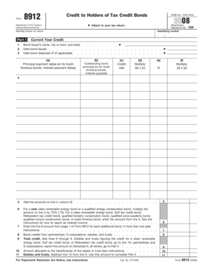 Form 8912 Tax Credit Bonds