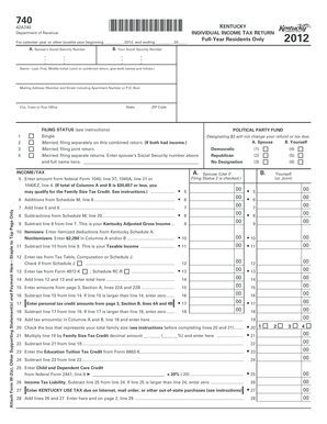 Kentucky Individual Income Tax Return