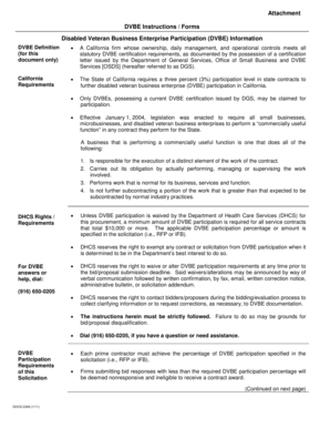 California DVBE Participation Form