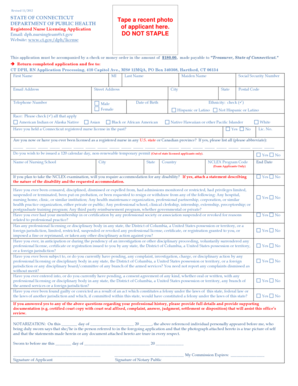 Connecticut Registered Nurse Licensing Application