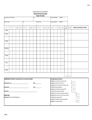 Clipboard health timesheet - A75.100 Weekly Time Sheet - Arkansas Forestry Commission