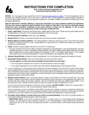 Wisconsin Open Enrollment Application Form