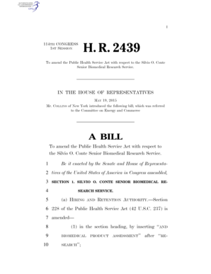 Fillable Online H. R. 2439 - Congress.gov Fax Email Print - pdfFiller