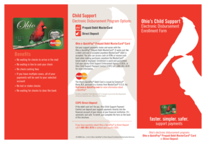 Ohio Child Support Payment Enrollment Form