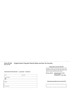 Virginia Direct Payment Permit Sales Tax Voucher