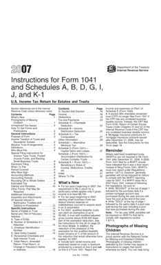 Instructions for Form 1041
