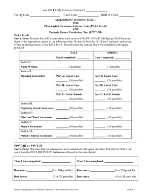 Fillable Online Sequence of administration of measures and tasks PPVT ...