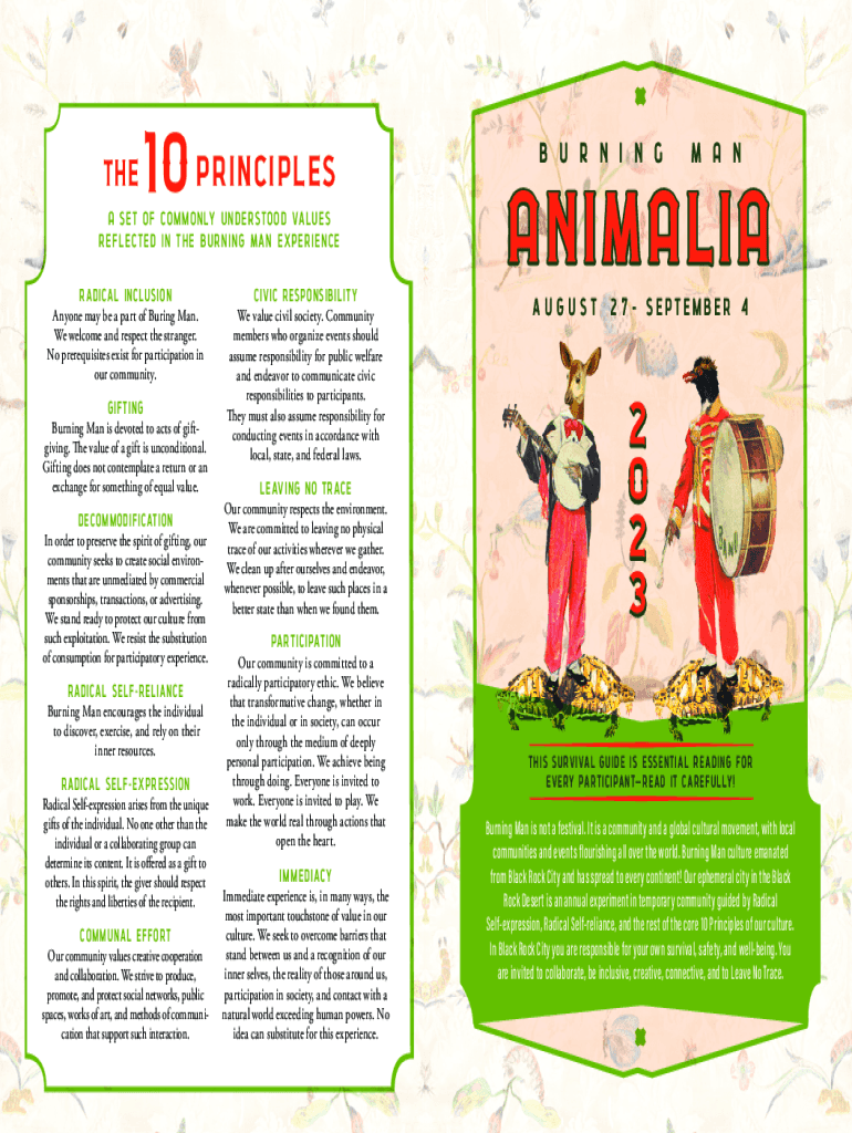 Fillable Online Ten Reflections on the Ten Principles of Burning Man ...
