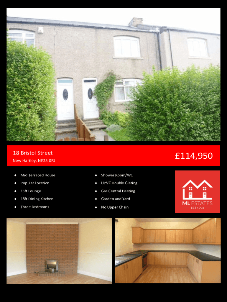 Fillable Online 3 bed terraced house for sale in Bristol Street, New