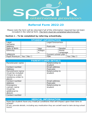 Referral Form 2022-23