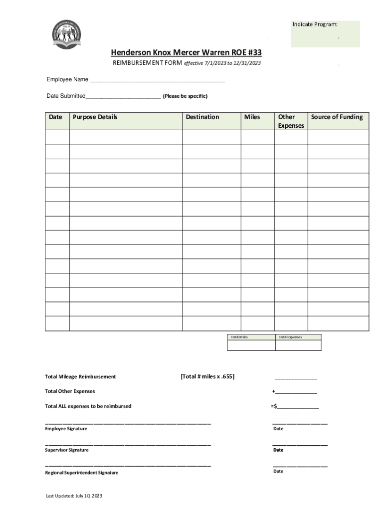 Fillable Online Henderson Knox Mercer Warren ROE #33 - Connect Suite ...