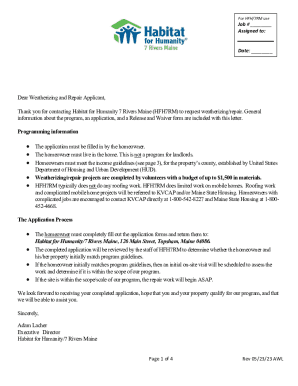 Application form for W and R - Rev january2022
