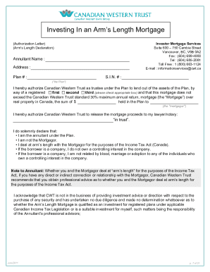 B2B Bank Dealer Services Arm's Length Mortgage Package