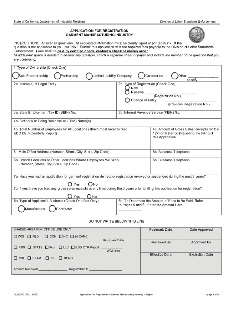 dlse 810 form Preview on Page 1