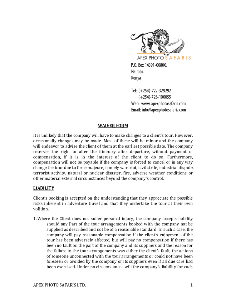 Fillable Online APEX PHOTO WAIVER FORM.docx Fax Email Print - pdfFiller