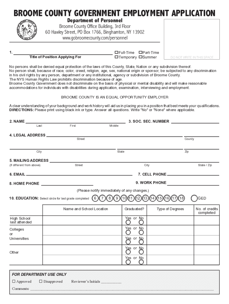 new york application employment Preview on Page 1