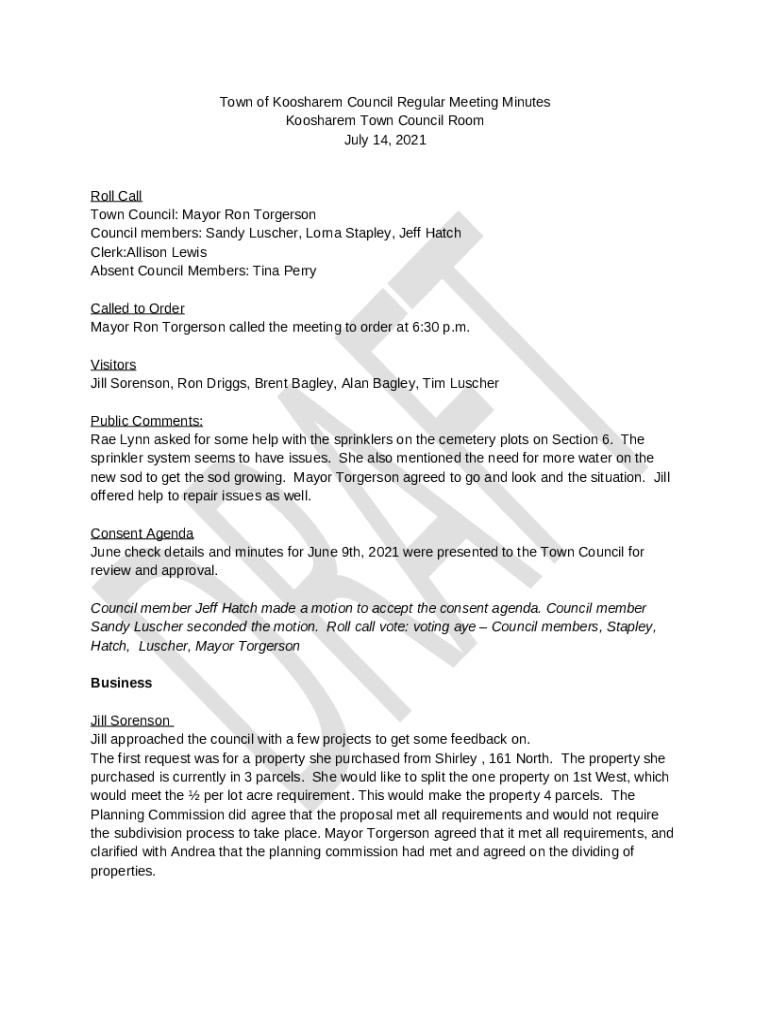 Council members Sandy Luscher, Lorna Stapley, Jeff Hatch Doc Template