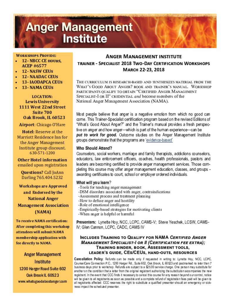 Illinois Social Worker Continuing Education Courses Preview on Page 1