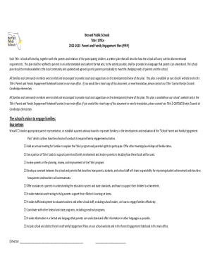 23-24 Parent and Family Engagement Plan ...