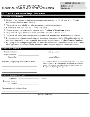 Permit and Application Forms