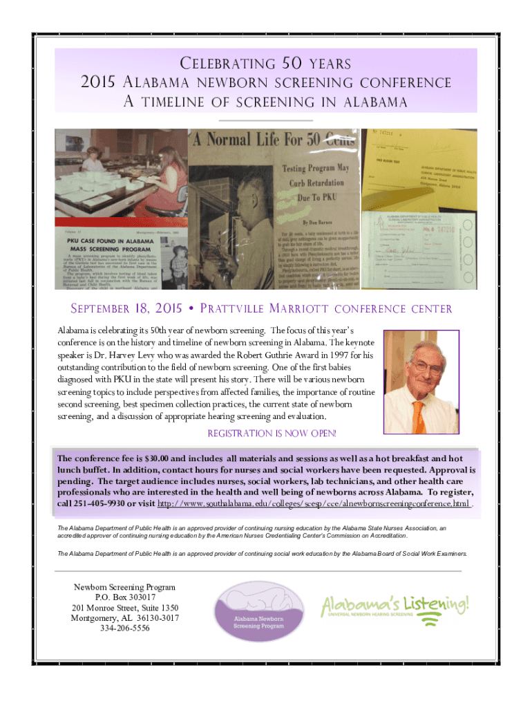 Fillable Online New bill looks to expand newborn screenings in Alabama