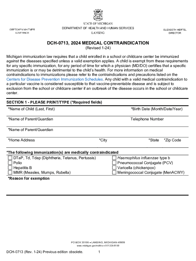 medical contraindication Preview on Page 1