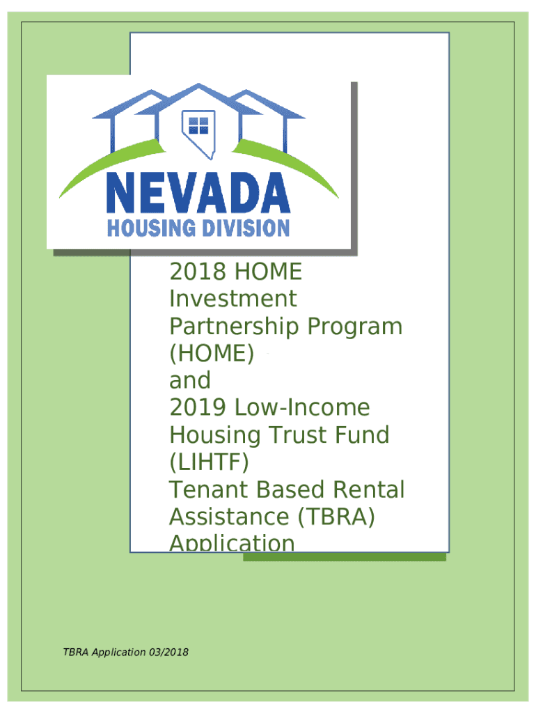 tenant based rental assistance program (tbra) application Doc Template