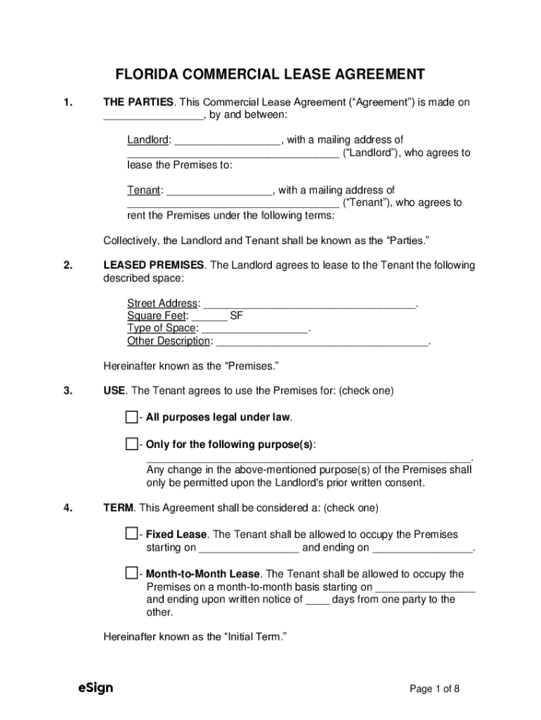 Fillable Online TEMPLATE-BLANK-FLORIDA-LEASE (pdf) Fax Email Print ...