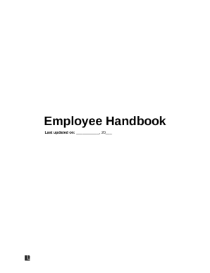 Free Employee Handbook Template