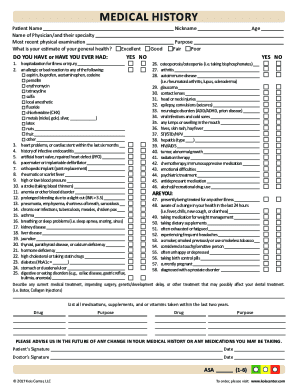 Family Medical History Template - Fill Online, Printable ...