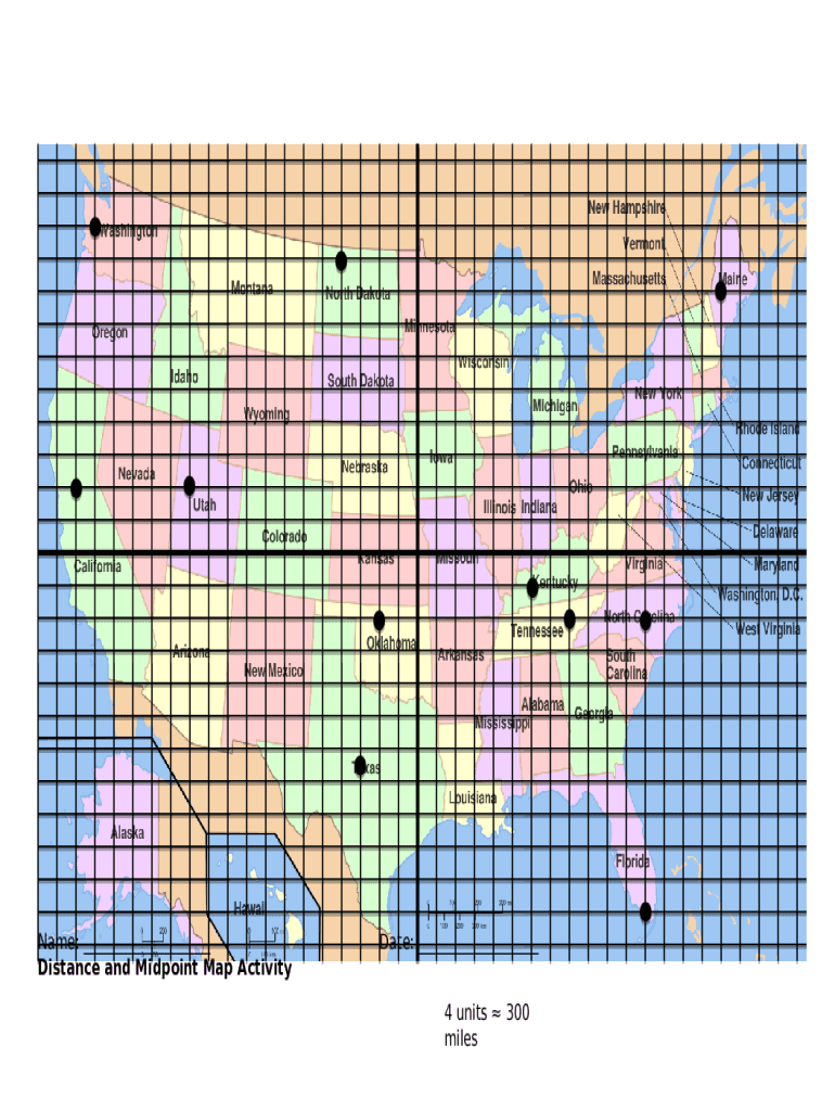 Distance and Midpoint Word Problems 1. On a map, Julie's ... Doc ...