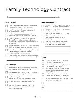 Family Media Agreement