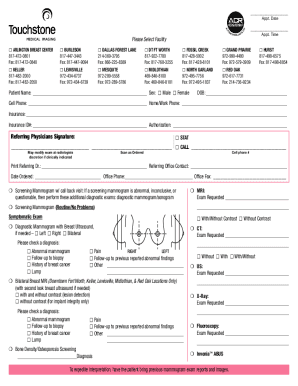 Schedule a Screening Mammogram in Dallas-Fort Worth