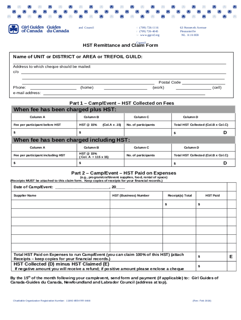 Units, Districts, Divisions, and Areas may be entitled to a 50% rebate ...