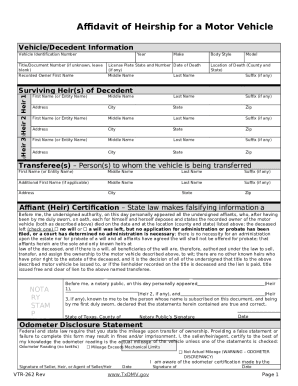 Heirship Affidavit Texas Form