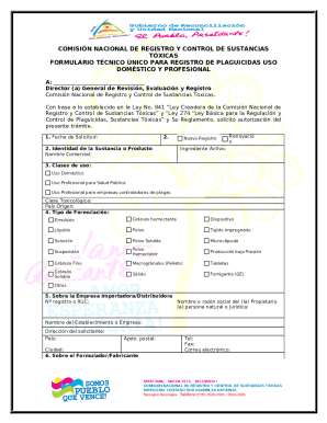 Comisin Nacional de Registro y Control de Sustancias ...